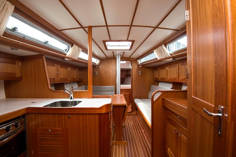 The highly customisable saloon of a Faurby 370